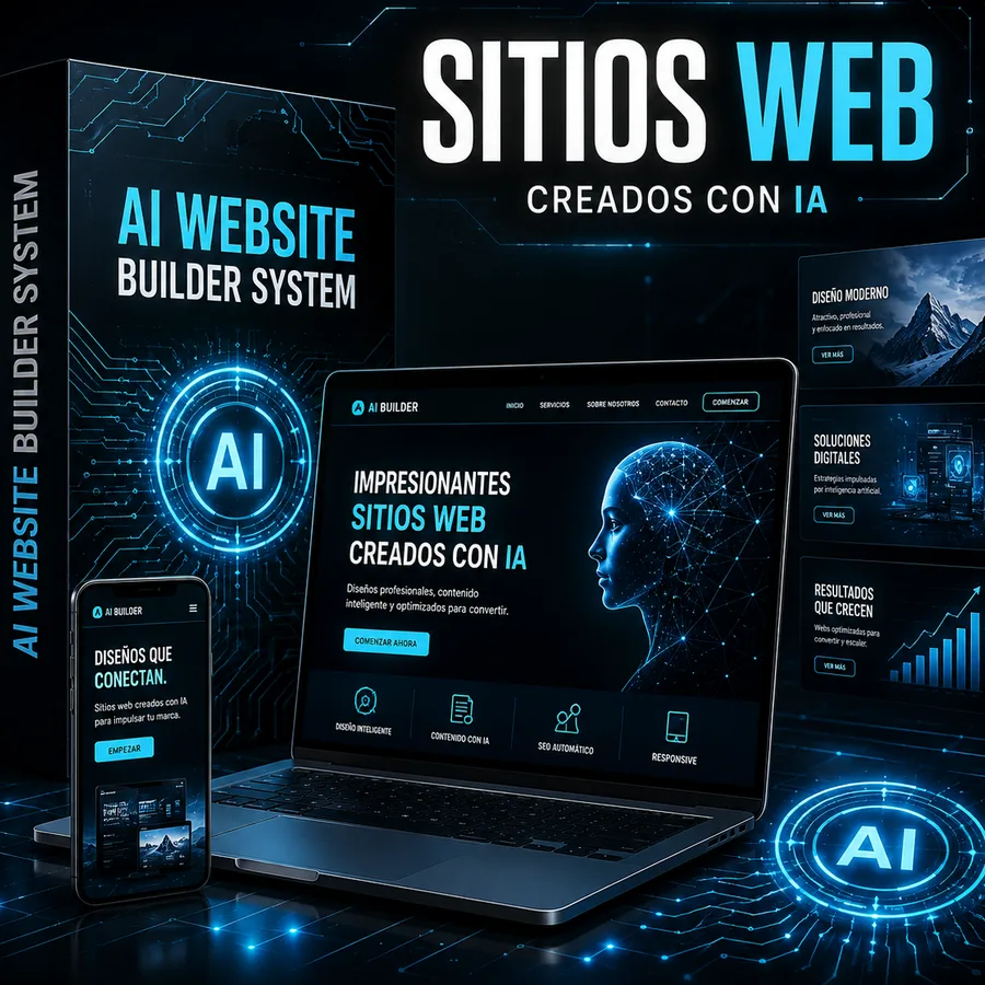 Sitios web creados con IA