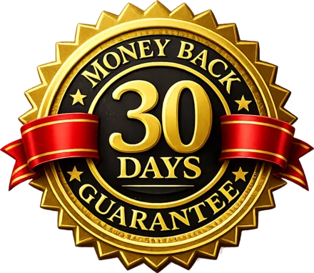 Sello de garantía de devolución de 30 días